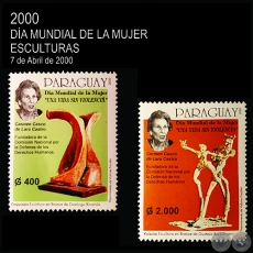 Imgenes de CARMEN DE LARA CASTRO - DIA MUNDIAL DE LA MUJER- SELLO POSTAL PARAGUAYO AO 2000